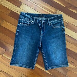 Silver Jeans Dark Wash Denim Shorts